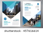 business brochure flyer design... | Shutterstock .eps vector #457616614