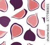 figs seamless pattern.... | Shutterstock .eps vector #1777580831
