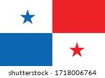 panama flag vector graphic.... | Shutterstock .eps vector #1718006764