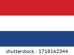 netherlands flag vector graphic.... | Shutterstock .eps vector #1718162344