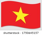 waving flag of vietnam vector... | Shutterstock .eps vector #1750645157