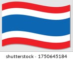 waving flag of thailand vector... | Shutterstock .eps vector #1750645184