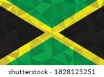 low poly jamaica flag vector... | Shutterstock .eps vector #1828125251