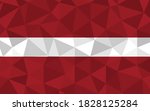 low poly latvia flag vector... | Shutterstock .eps vector #1828125284