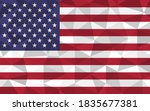 low poly usa flag vector... | Shutterstock .eps vector #1835677381