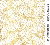 Seamless Pattern With Golden...
