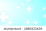 hexagon cross geometric white... | Shutterstock . vector #1880322634