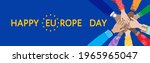 happy europe day of european... | Shutterstock .eps vector #1965965047