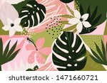 collage contemporary floral... | Shutterstock .eps vector #1471660721