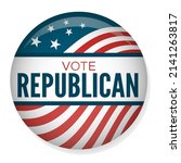 2022 midterm elections design... | Shutterstock .eps vector #2141263817