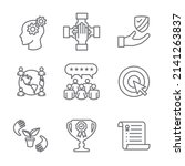core values icon set with... | Shutterstock .eps vector #2141263837