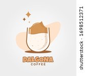 delicious dalgona coffee vector ... | Shutterstock .eps vector #1698512371