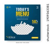 food menu banner social media... | Shutterstock .eps vector #1909363381