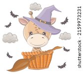 halloween illustration of an... | Shutterstock .eps vector #2159973231