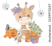 halloween elephant illustration ... | Shutterstock .eps vector #2159973237