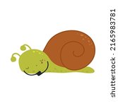 snail clipart character besign. ... | Shutterstock .eps vector #2165983781