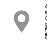 pin point icon. grey location... | Shutterstock .eps vector #1928050457