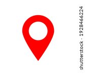 pin point icon. red map... | Shutterstock .eps vector #1928466224