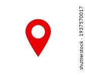 pin point icon. red map... | Shutterstock .eps vector #1937570017