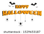 the happy halloween characters  ... | Shutterstock . vector #1529653187