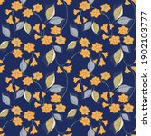 vector floral seamless pattern... | Shutterstock .eps vector #1902103777