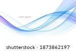 vector blue color abstract wave ... | Shutterstock .eps vector #1873862197
