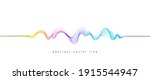 abstract flowing wavy lines.... | Shutterstock .eps vector #1915544947