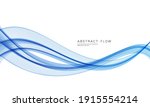 vector blue color abstract wave ... | Shutterstock .eps vector #1915554214