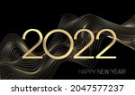 2022 new year with abstract... | Shutterstock .eps vector #2047577237