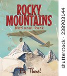 Rocky Mountains Vintage Travel...