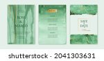 wedding cards set  save the... | Shutterstock .eps vector #2041303631