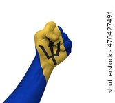 hand making victory sign ... | Shutterstock . vector #470427491
