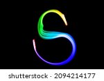 Letter S. Isolated Figure On A...