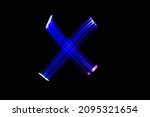 Letter X. Isolated Figure On A...