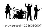 group band silhouette design....