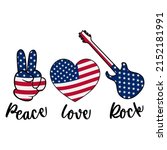 peace love america patriotic... | Shutterstock .eps vector #2152181991
