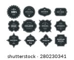 set of retro styled black... | Shutterstock .eps vector #280230341