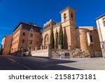 Small photo of Salamanca, Spain-FEB 20, 2022: Exterior facade of San Millan Church at Plaza San Juan XXIII, Salamanca, Spain.