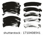 flat paint brush thin curved... | Shutterstock .eps vector #1710408541