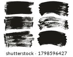 flat paint brush thin long  ... | Shutterstock .eps vector #1798596427