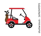 Golf Cart Or Golf Car Icon...