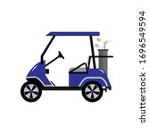 Golf Cart Or Golf Car Icon...