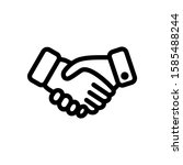 icon hand.business handshake  ... | Shutterstock .eps vector #1585488244