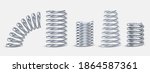 springs metal straight  tapered ... | Shutterstock .eps vector #1864587361