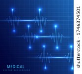 medical background of heart... | Shutterstock .eps vector #1746374501