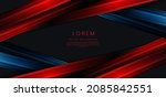 abstract red and blue gradient... | Shutterstock .eps vector #2085842551