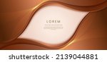 abstract 3d light brown... | Shutterstock .eps vector #2139044881