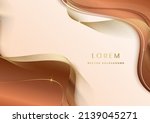 abstract 3d template soft brown ... | Shutterstock .eps vector #2139045271