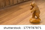 A Small Carved Figure Of A Bear....