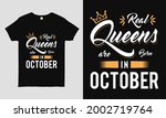 real queens are born in october ... | Shutterstock .eps vector #2002719764